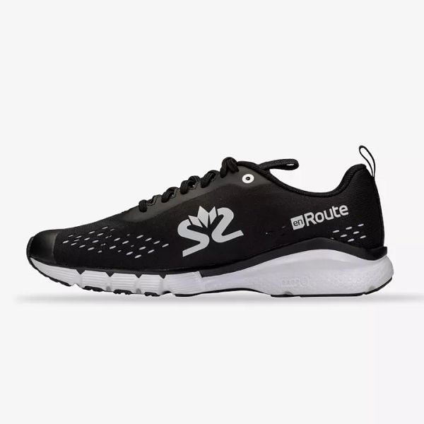 Black / White Salming Enroute 3 Women's Running Shoes | IE-274098