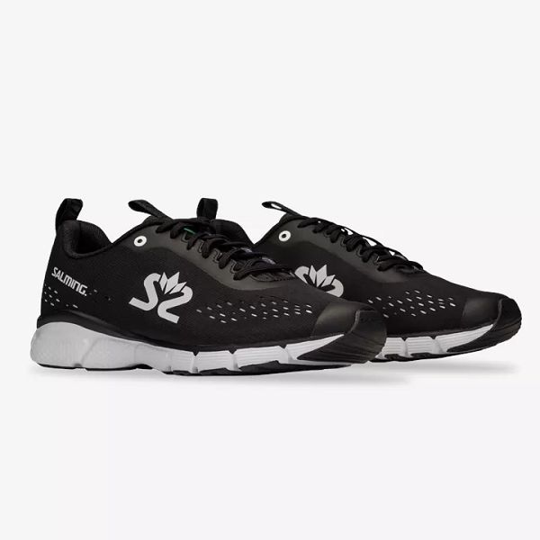 Black / White Salming Enroute 3 Women's Running Shoes | IE-274098