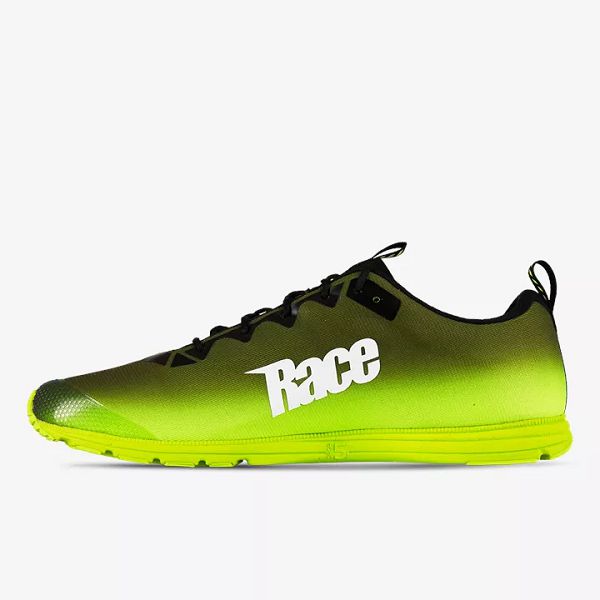 Black / Yellow / White Salming Race 7 Men's Running Shoes | IE-630975