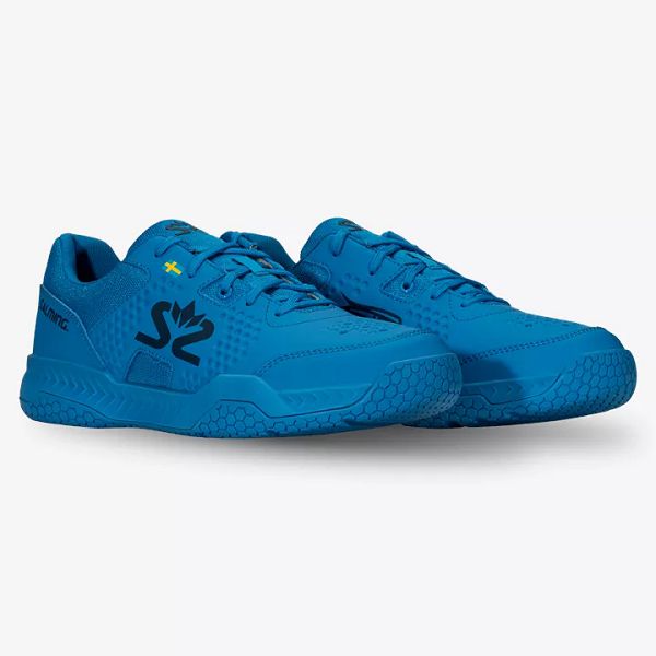 Blue / Black Salming Hawk Court Men's Squash Shoes | IE-371286