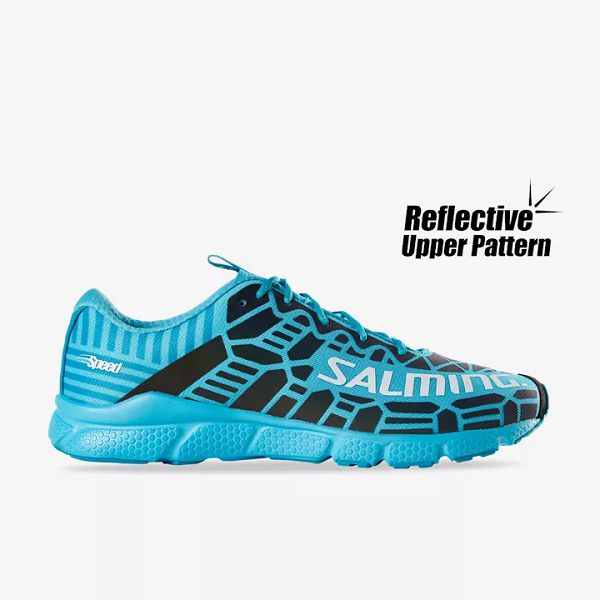 Blue / Black / White Salming Speed 8 Women\'s Running Shoes | IE-39514