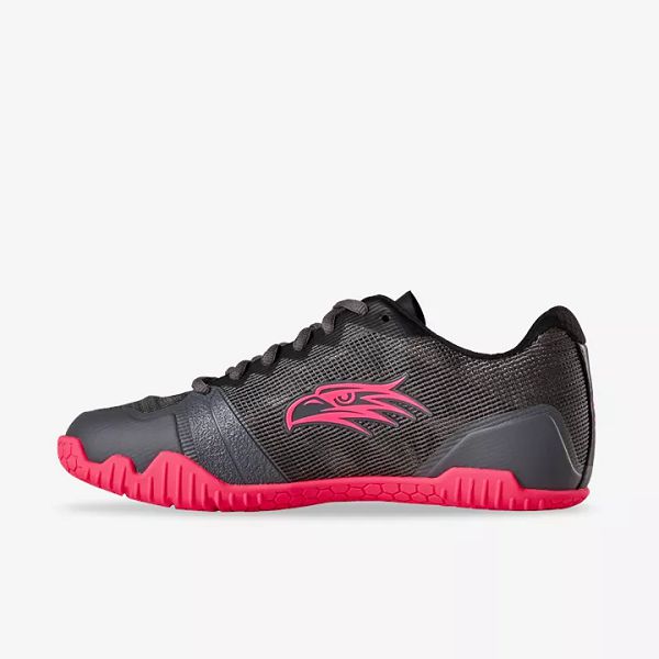 Grey / Black / Pink Salming Hawk Women's Squash Shoes | IE-265830