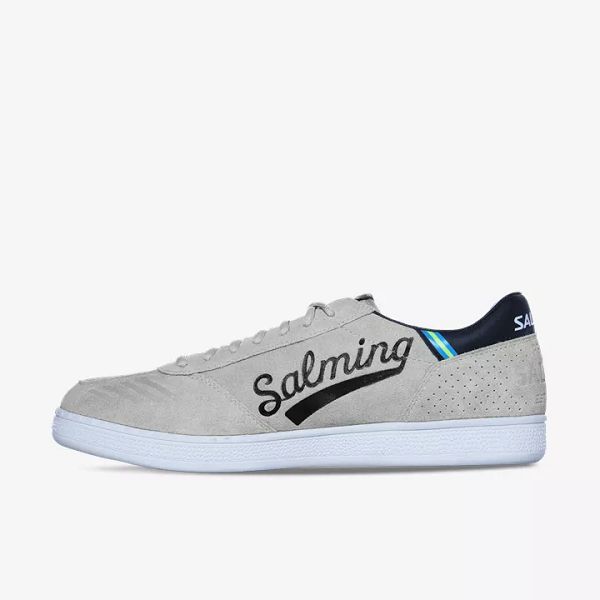 Grey / Black / White Salming Ninetyone Men's Sneakers | IE-431079