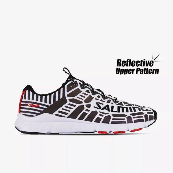 White / Black / Red Salming Speed 7 Women\'s Running Shoes | IE-824163