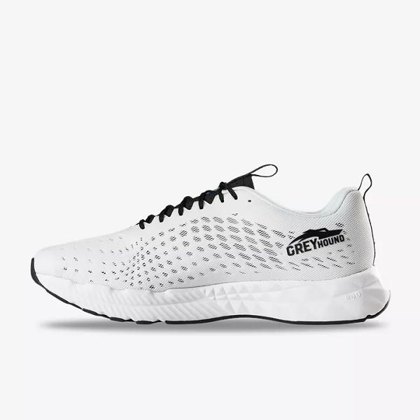 White / Black Salming Greyhound Men's Running Shoes | IE-186493