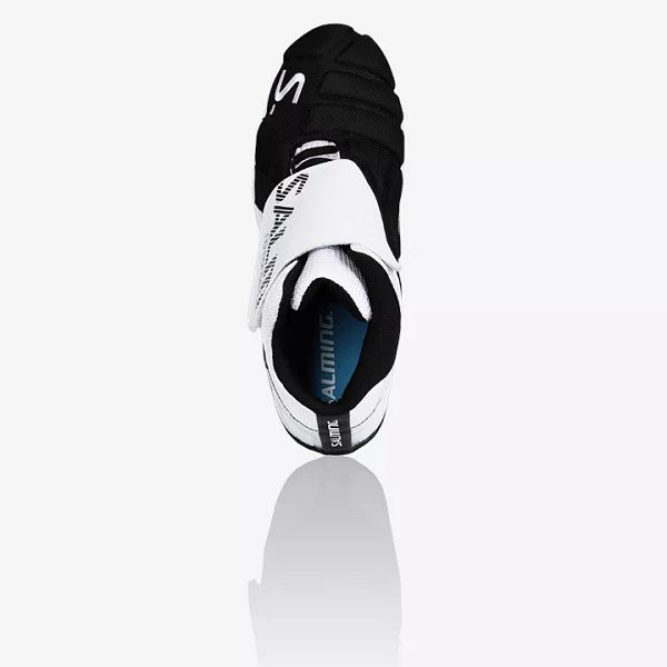 White / Black Salming Slide 5 Goalie Men's Squash Shoes | IE-925187