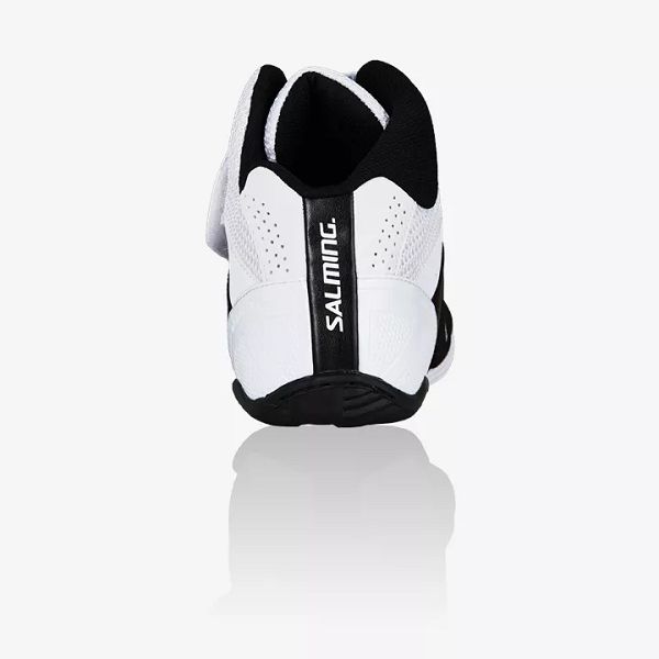 White / Black Salming Slide 5 Goalie Men's Squash Shoes | IE-925187