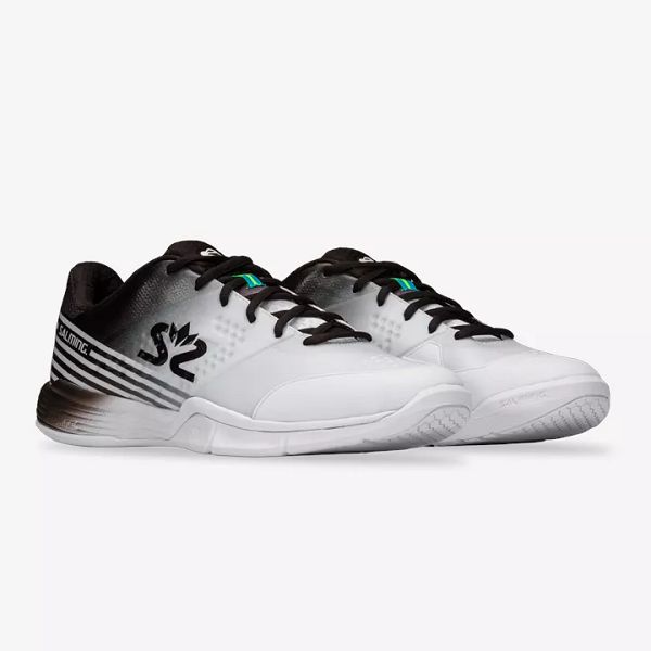 White / Black Salming Viper 5 Men's Squash Shoes | IE-512963