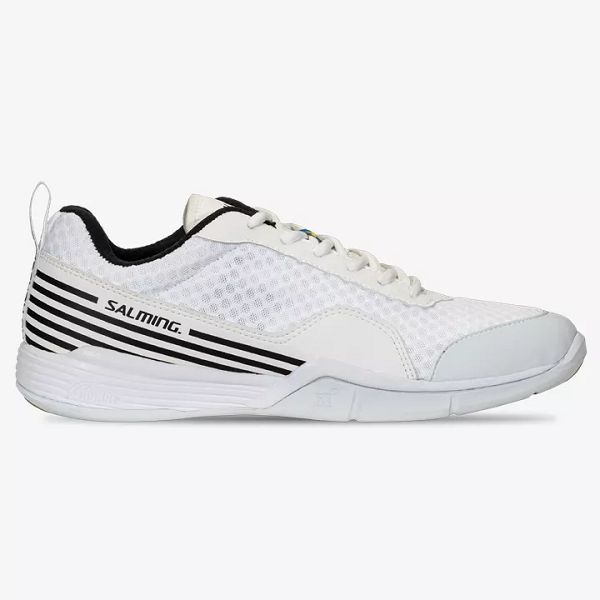 White / Black Salming Viper Sl Men\'s Squash Shoes | IE-723089