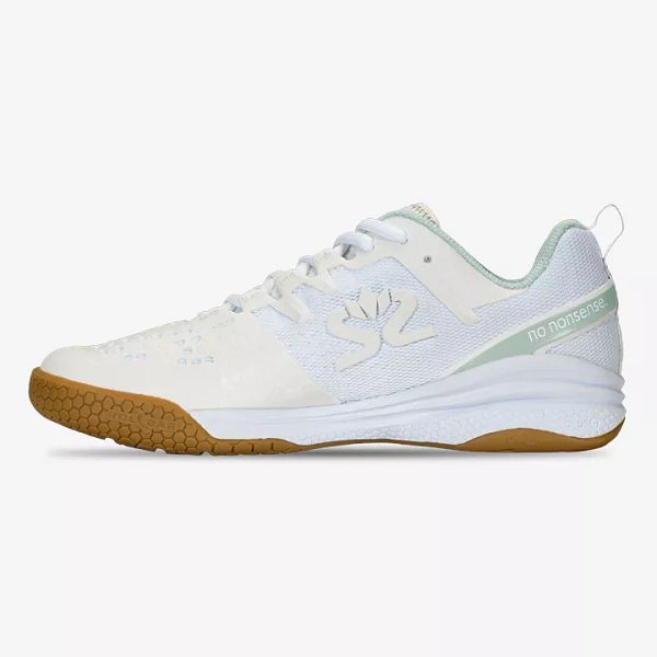 White / Green / Brown Salming Kobra 3 Women's Squash Shoes | IE-947052