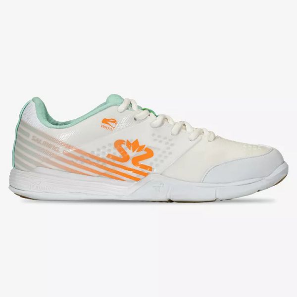 White / Green / Orange Salming Viper 5 Women\'s Squash Shoes | IE-721645