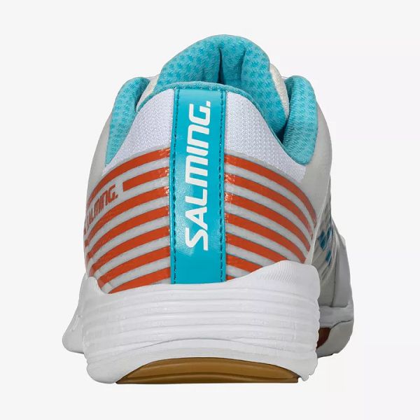 White / Orange / Blue Salming Viper 5 Men's Squash Shoes | IE-130296