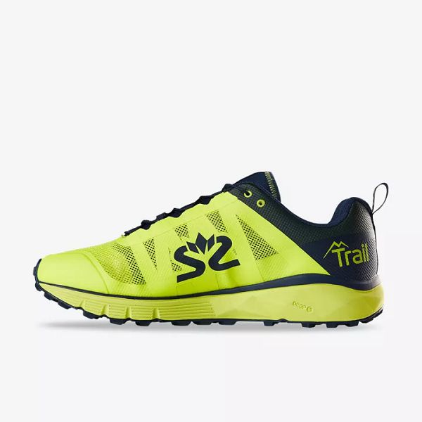 Yellow / Navy / Blue Salming Trail 6 Men's Trail Shoes | IE-389164