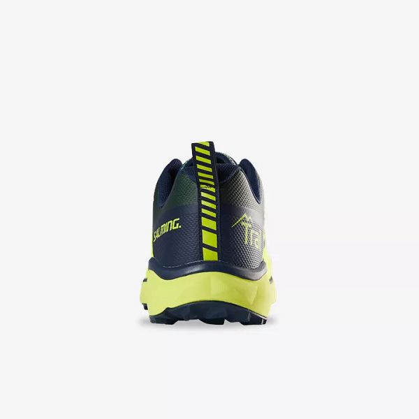 Yellow / Navy / Blue Salming Trail 6 Men's Trail Shoes | IE-389164