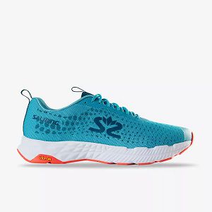 Blue / White / Orange Salming Greyhound Men's Running Shoes | IE-706142