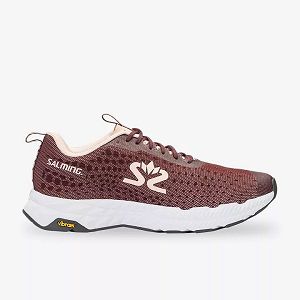 Brown / White Salming Greyhound Women's Running Shoes | IE-538069