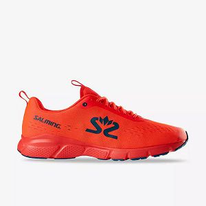 Orange / Blue Salming Enroute 3 Men's Running Shoes | IE-392148