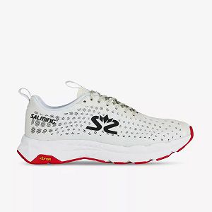 White / Black / Red Salming Greyhound Women's Running Shoes | IE-147563