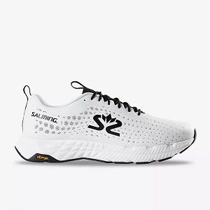 White / Black Salming Greyhound Men's Running Shoes | IE-186493